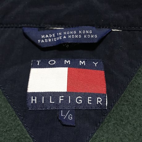 【USED】90'S TOMMY HILFIGER CRAZY PATTERN BOMBER JACKET