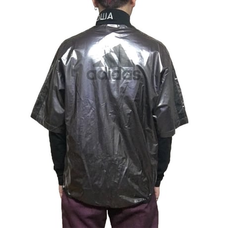 【USED】90'S ADIDAS POLYURETHANE FILM LAMINATE GAME SHIRT
