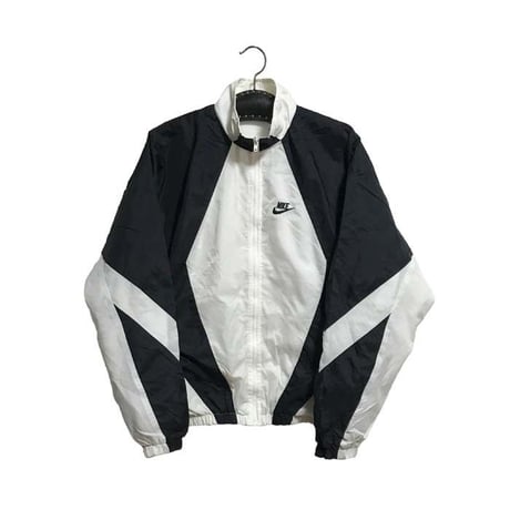 【USED】90'S NIKE NYLON JACKET BLACK & WHITE