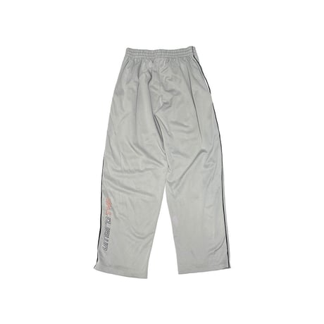 【USED】00's UMBRO “T4F” Embroidered Track Pants Silver Gray