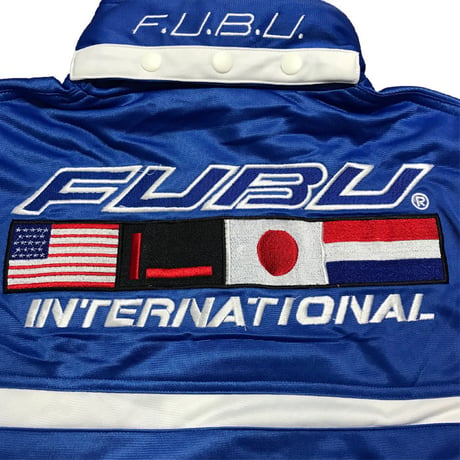 【USED】90'S FUBU HOODED TRACK JACKET