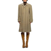 【USED】80's Burberrys’ Wool Check Balmacaan Coat