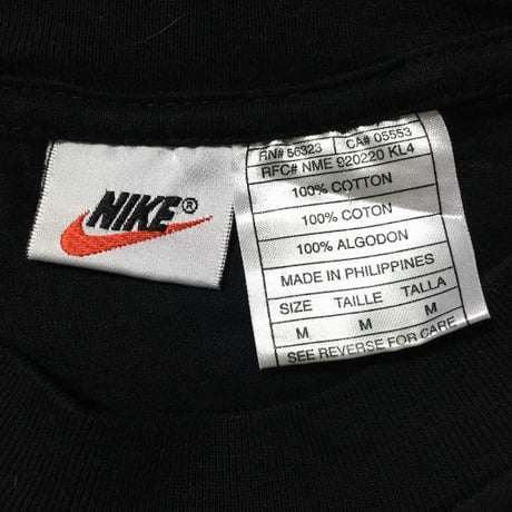 【USED】90'S NIKE SWOOSH T-SHIRT BLACK