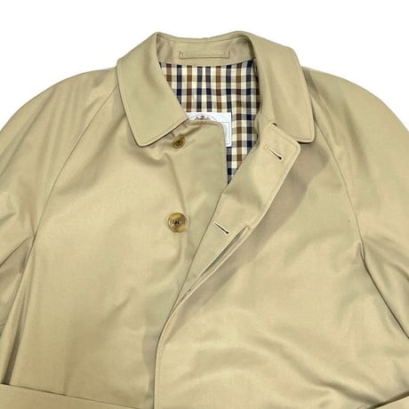 【USED】90'S AQUASCUTUM BALMACAAN COAT MADE IN ENGLAND