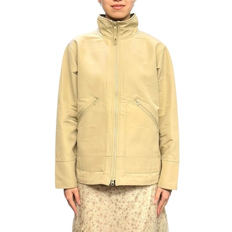 【USED】00's NIKE ONE BOWERMAN DRIVE TAG SOFTSHELL JACKET BEIGE