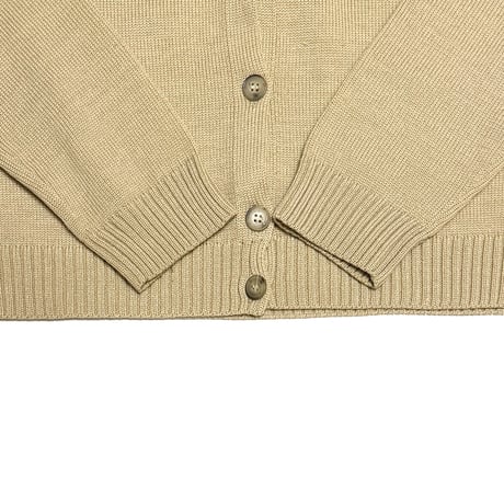 【USED】2010's Max Mara Weekend Line Collared Knit Cardigan Beige