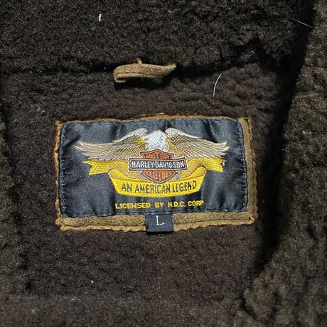 【USED】90'S HARLEY DAVIDSON SHEEPSKIN RAIDERS JACKET