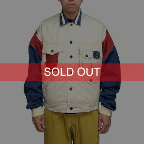 【USED】80's-90's A cause des Garcons TRICOLOR JACKET