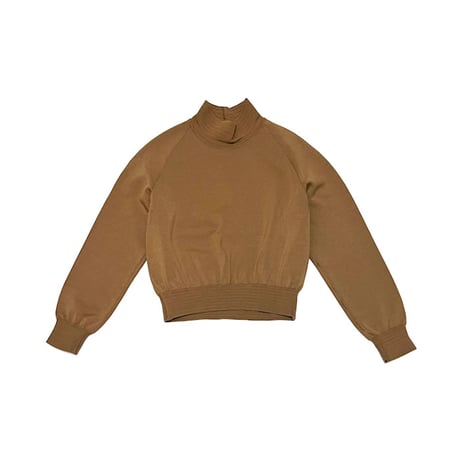 【USED】80'S ALAÏA HI-NECK CROPPED WOOL KNIT TOPS