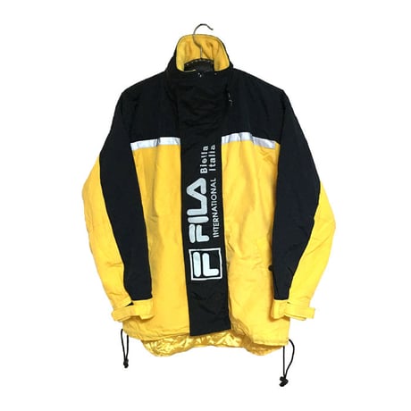 【USED】90'S FILA SKI JACKET YELLOW