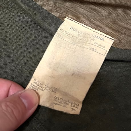 【USED】00's DOLCE & GABBANA DIRTY BIKER JACKET