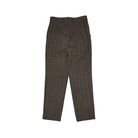 【USED】90's DRIES VAN NOTEN Herringbone Stripe Wool Trousers Made in Belgium