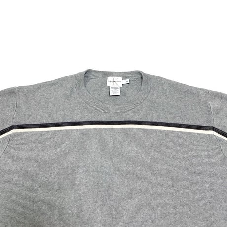 【USED】90'S-00'S CK CALVIN KLEIN LINE COTTON KNIT SWEATER