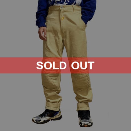 【USED】90'S W.&L.T. KNEE POCKET TROUSERS