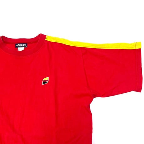 【USED】90'S-00'S STUSSY DHL COLOR T-SHIRT