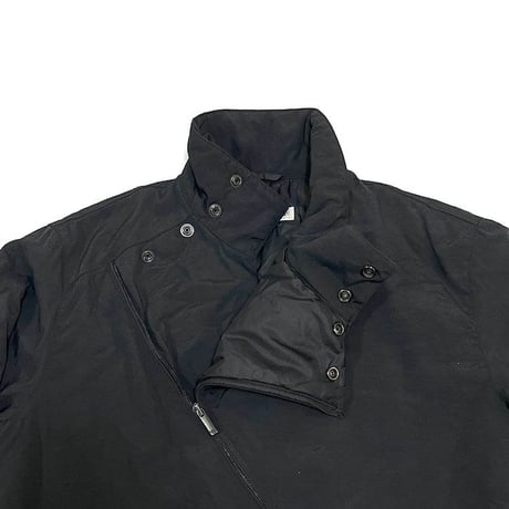 【USED】90'S-00'S EMPORIO ARMANI DIAGONAL ZIP-UP PADDED JACKET