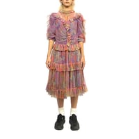 【USED】60'S PSYCHEDELIC ORGANDY DRESS