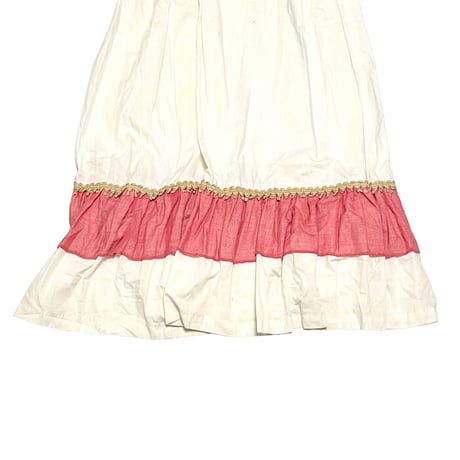【USED】70'S Gunne Sax? TYROLEAN EMBROIDERY MAXI DRESS