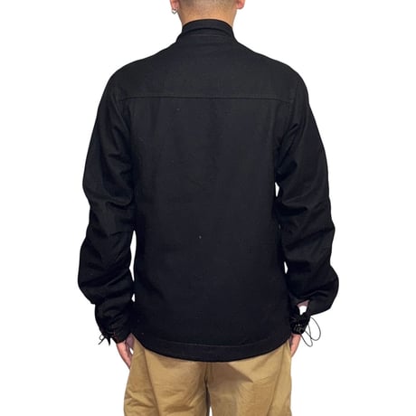 【USED】Maharishi 00AW Articulated Sleeve Wool Biker Jacket Black