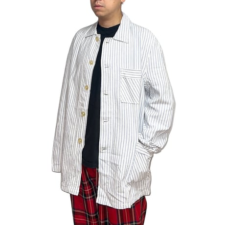 【USED】70's CCCP STRIPE WORK SHIRT JACKET③