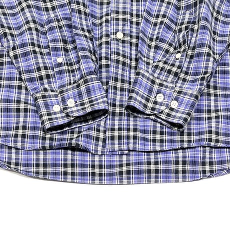 【USED】90'S OLD GAP CHECK B.D. SHIRT PURPLE