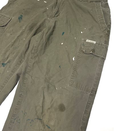 【USED】90's Columbia PAINT STAINED CARGO PANTS