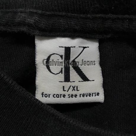 【USED】90'S CK CALVIN KLEIN JEANS L/S T-SHIRT MADE IN USA