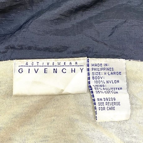 【USED】80'S-90'S GIVENCHY ACTIVEWEAR NYLON JACKET