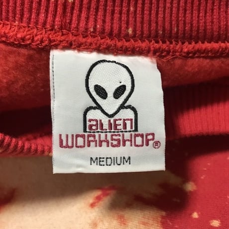 【USED】90'S ALIEN WORKSHOP BLEACHED SWEATSHIRT