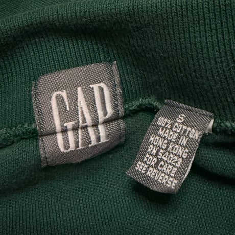 【USED】90's OLD GAP Classic Rugby Pullover Forest Green