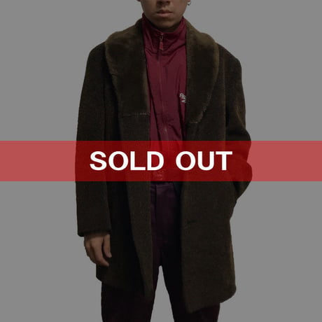 【USED】VINTAGE SHAWL COLLAR WOOL COAT