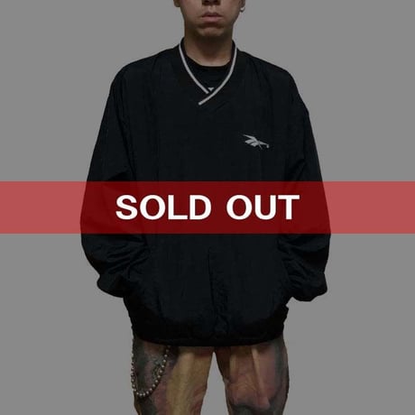 【USED】90'S REEBOK V-NECK NYLON PULLOVER