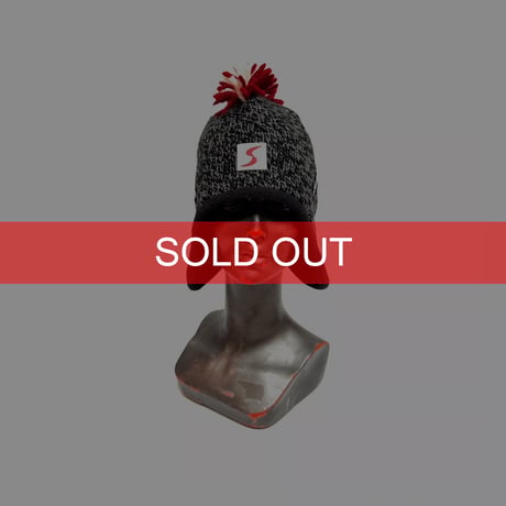 【USED】00's Eisbär "Mohawk Warrior" Alpine Knit Earflap Beanie