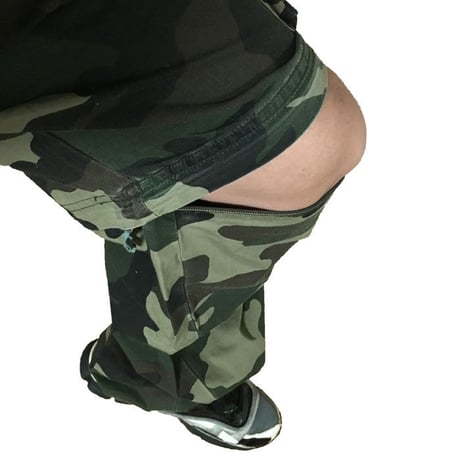 【USED】2-WAY CAMO CARGO PANTS