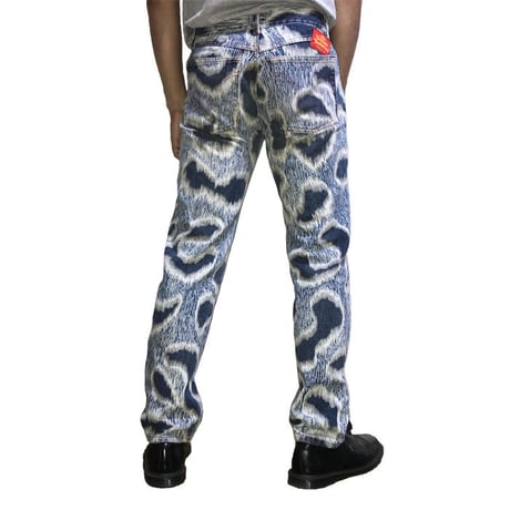【USED】90'S VIVIENNE WESTWOOD LEOPARD DENIM TROUSERS