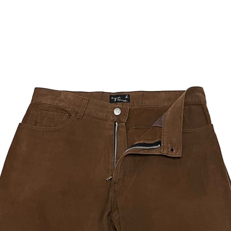 【USED】90's agnès b. BROWN COTTON PANTS