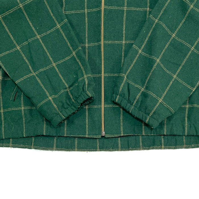 USED】80'S-90'S GIO-GOI LATTICE CHECK WOOL ZIP USED】80'S-90'S GIO-GOI LATTICE CHECK WOOL ZIP
