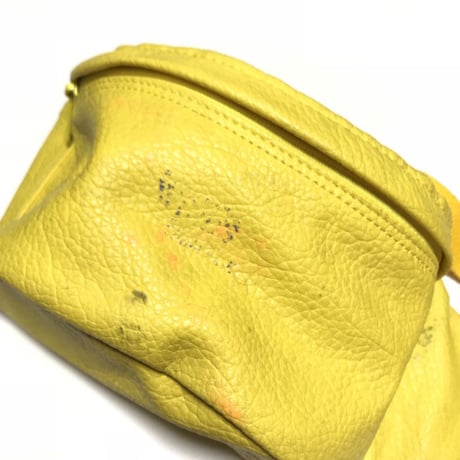 【USED】VINTAGE SYNTHETIC LEATHER BUMBAG