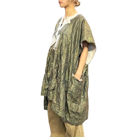 【USED】VINTAGE AFRICAN FUGU BATAKARI SMOCK JACKET GLITTER
