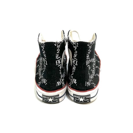 【USED】J.W.ANDERSON × CONVERSE CHUCK TAYLOR ALL-STAR CT70 HI BLACK