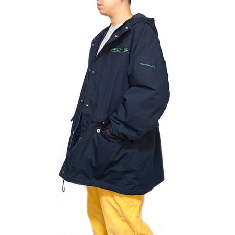 【USED】90'S GODZILLA PADDED HOOD JACKET SIZE:L
