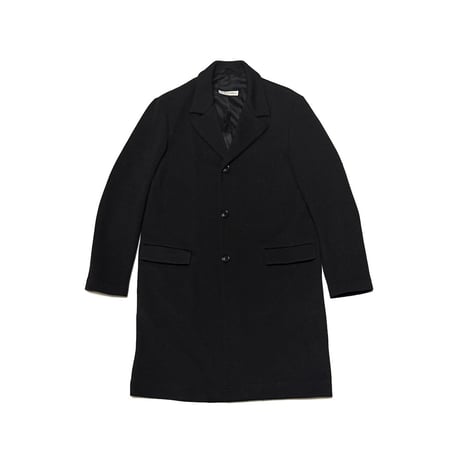【USED】90's EMPORIO ARMANI Knit Chester Coat Black