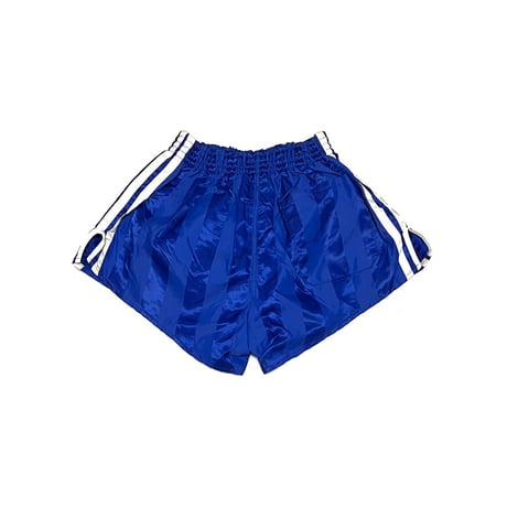【USED】80's adidas RUNNING POLY SHORTS BLUE MADE IN WEST-GERMANY