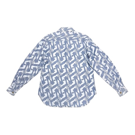 【USED】90's-00's Anglomania Vivienne Westwood All-Over Icon Shirt with Peter Pan Collar