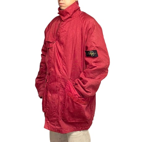 【USED】STONE ISLAND by Paul Harvey 2004AW HEMP × NYLON JACKET with LINER
