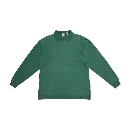 【USED】90's OLD GAP Classic Rugby Pullover Forest Green