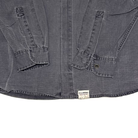 【USED】00's Eddie Bauer 3-POCKET RIPSTOP ZIP SHIRT
