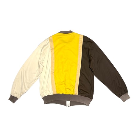 【USED】80's French Vintage “Butter & Mustard” Color Block Track Jacket