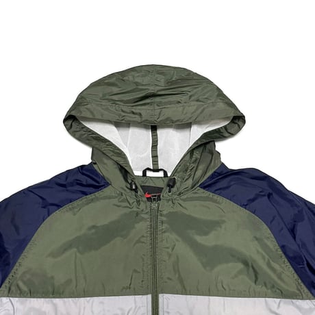 【USED】90's-00's NIKE NYLON HOODED JACKET with ARM POCKET