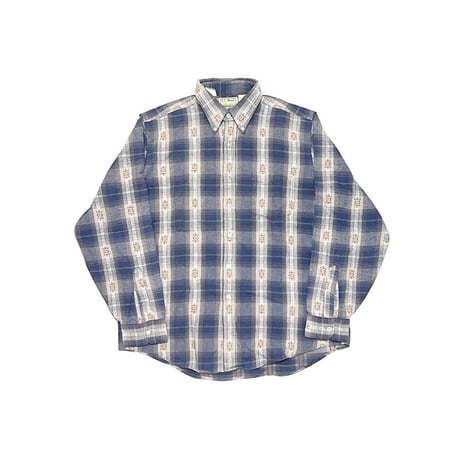 【USED】90's-00's L.L.Bean PLAID B.D. SHIRT